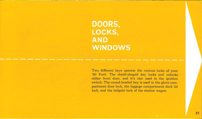 1960 Ford Owners Manual Page 42